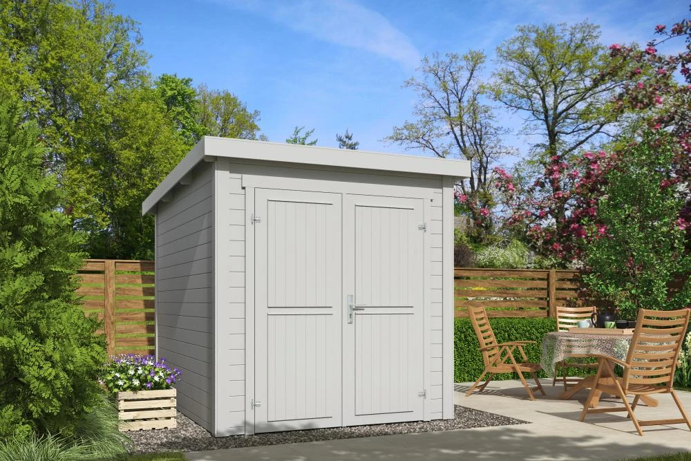 Outdoor Life Blokhut Sara Platinum Grey 200 x 250 cm - Afbeelding 1